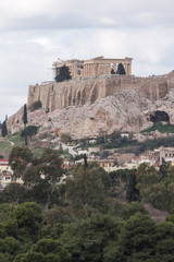 Amazing view of the Acropolis of Athens, Attica, Greece