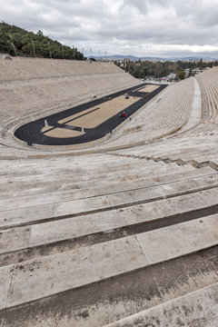 Panathenaic stadium or kallimarmaro in Athens,  Attica, Greece