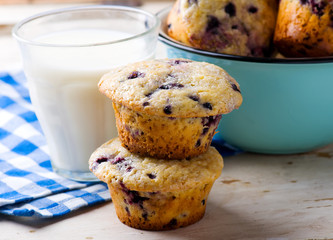 blueberry and lemon  muffins