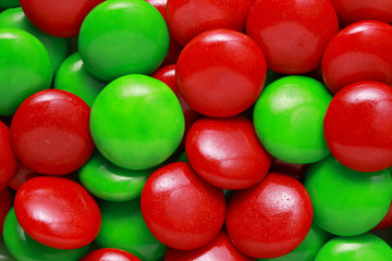 red and green candies