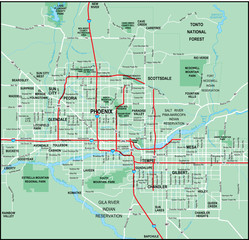 Phoenix Area Map