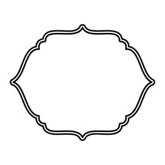 frame elegant isolated icon vector illustration design