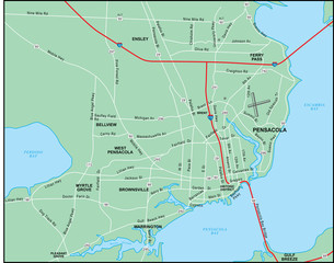 Pensacola Map