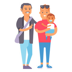 Family people adult happiness smiling group togetherness parenting concept and casual parent, cheerful, lifestyle happy character vector illustration.