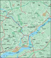 Phliadelphia Area Map
