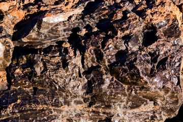 Beautiful obsidian close up
