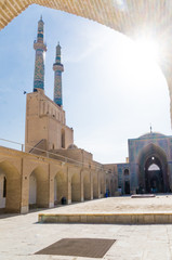 minaret of Jame mosque in Yazd