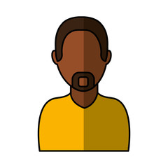 young man avatar character vector illustration design