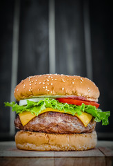 Tasty grilled beef Burger