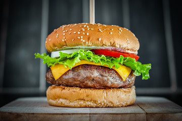 Tasty grilled beef Burger
