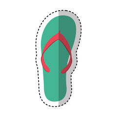 flip flops isolated icon vector illustration design