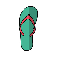 flip flops isolated icon vector illustration design