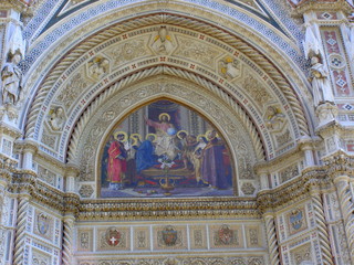 Naklejka premium Portal katedry, Florencja
