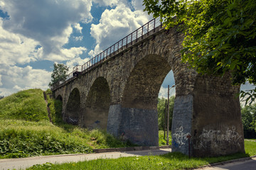 Fototapeta na wymiar old bridge in Vorokhta in the Carpathian mountains