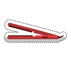 hairdresser iron isolated icon vector illustration design
