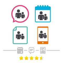 Group of people sign icon. Share symbol.