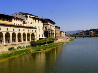 Obraz premium Rzeka Arno i Florencja