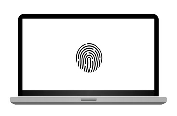 Empreinte digitale dans un ordinateur portable  © Atlantis