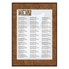 menu fast food drawing graphic  design objects template