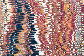 combed marbled paper