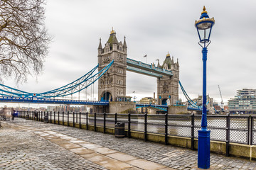 Tower Bridge in winter morning, London
