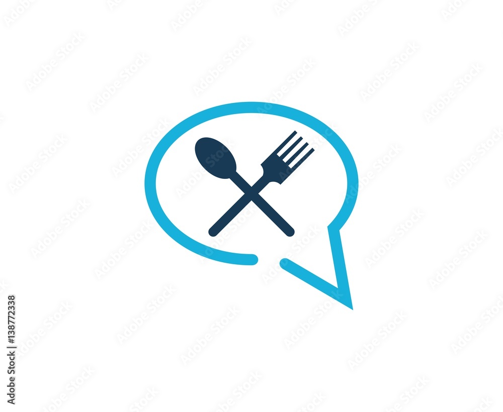 Canvas Prints spoon fork logo