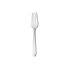 sticker white fork icon, vector illustraction design image