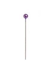 pin with a purple head