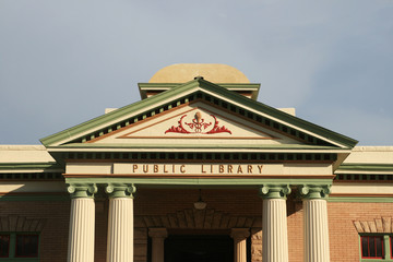 Naklejka premium old public library
