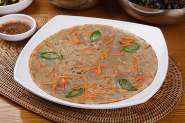 Memiljeon. korean style Buckwheat pancake.