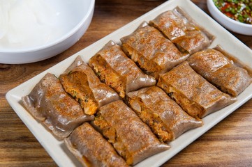 Memil-jeonbyeong. Buckwheat Crepe.