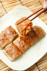 Memil-jeonbyeong. Buckwheat Crepe.