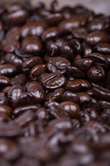 Roasted Coffee Beans background texture