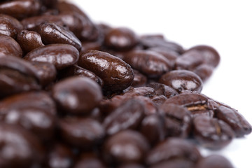 Coffee beans isoalted on white