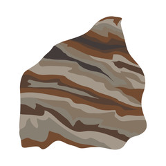 Semi precious gemstone jewel natural precious vector stone and mineral colorful shiny jewelry material agate geology crystal isolated on white background.