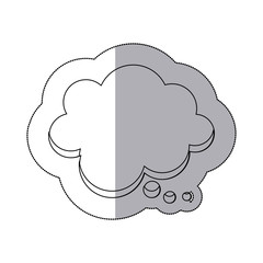 figure chat cloud bubble icon, vector illustraction design