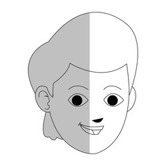 face of handsome young man icon image vector illustration design 