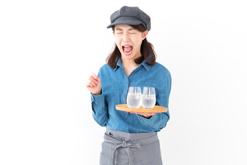 怒る・カフェ・スタッフ