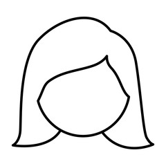Obraz na płótnie Canvas figure face woman icon, vector illustraction design image