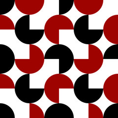 Geometric vector pattern in retro style, modern stylish texture