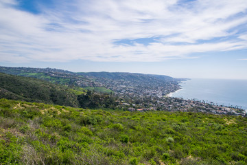 Fototapeta na wymiar View of Laguna Beach, Southern California 