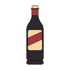 wine bottle icon image vector illustration design 