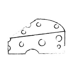 cheese slice icon image vector illustration design 