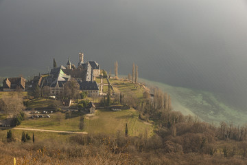 Lac du Bourget - Abbaye de Hautecombe - Savoie.