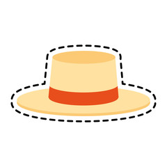 summer hat icon image vector illustration design 