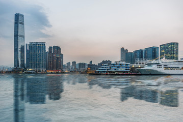 Naklejka premium urban skyline and modern buildings,cityscape of China.