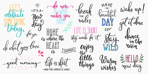 Lettering photography overlay set.