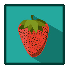 symbol strawberry icon image, vecctor illustration design stock