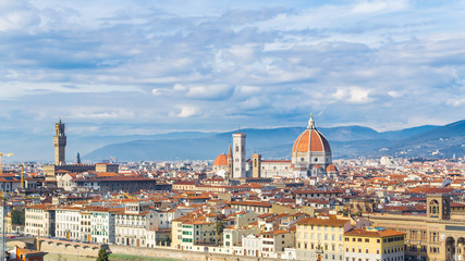 Fototapeta na wymiar View on Florence, Tuscany, Italy