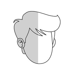 man face cartoon icon over white background. vector illustration